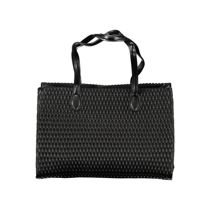 Mario Valentino Black Polyurethane Women Shoulder Bag