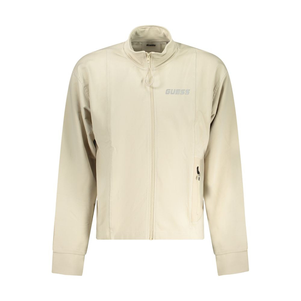 Guess Jeans Beige Cotton Men Sweatshirt