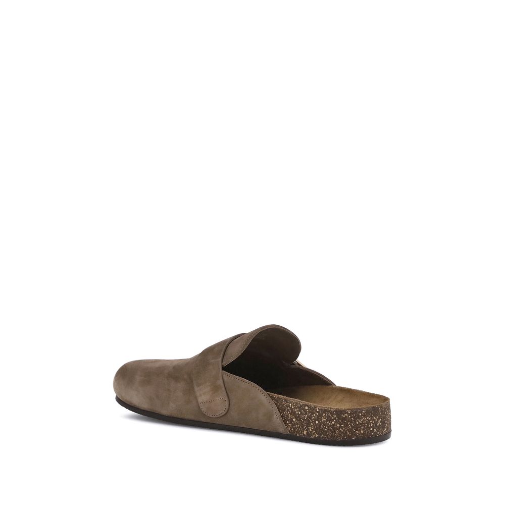 Tory Burch Brown Calf Leather Bos Taurus Mules