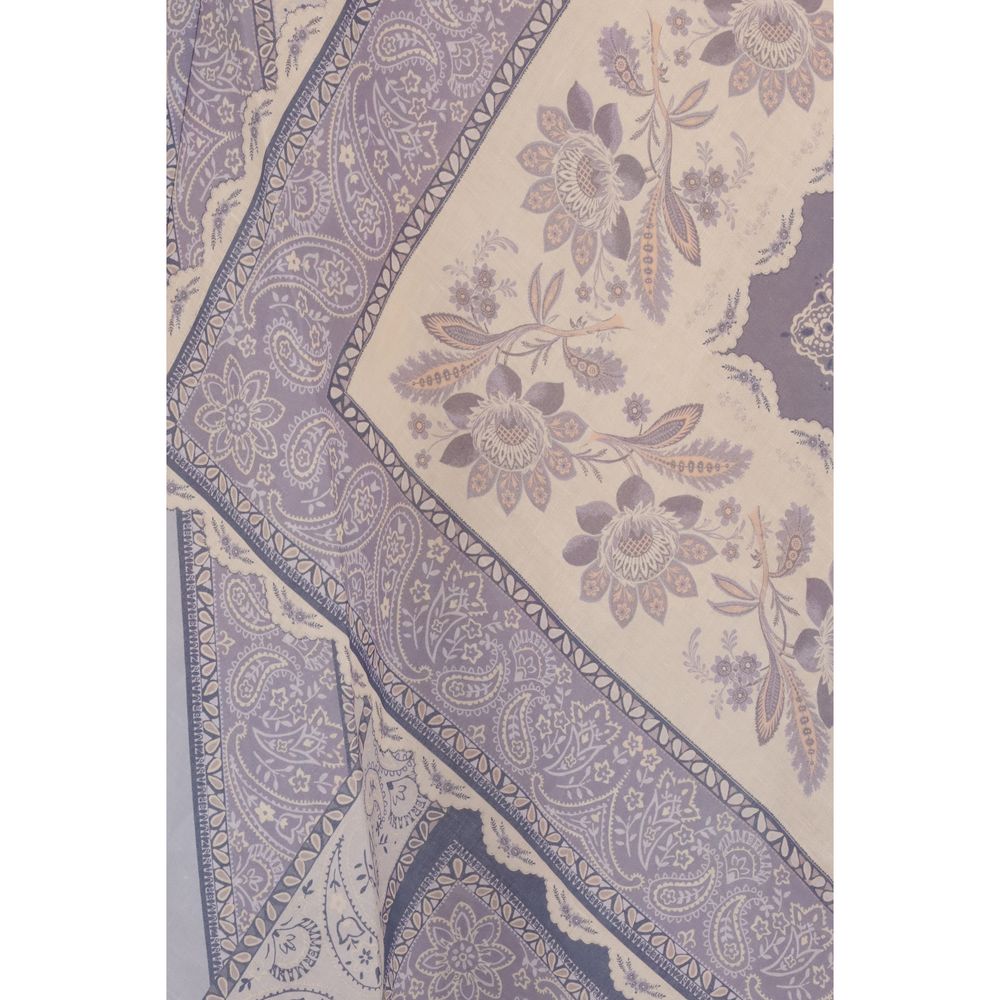 Zimmermann Purple Linen Midi Skirt