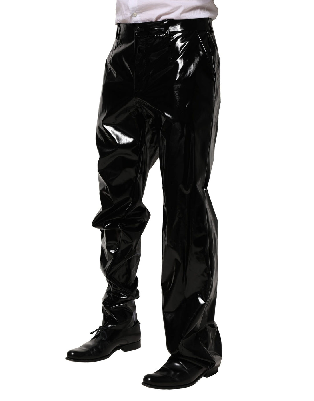 Dolce & Gabbana Black Nylon Straight Men Pants