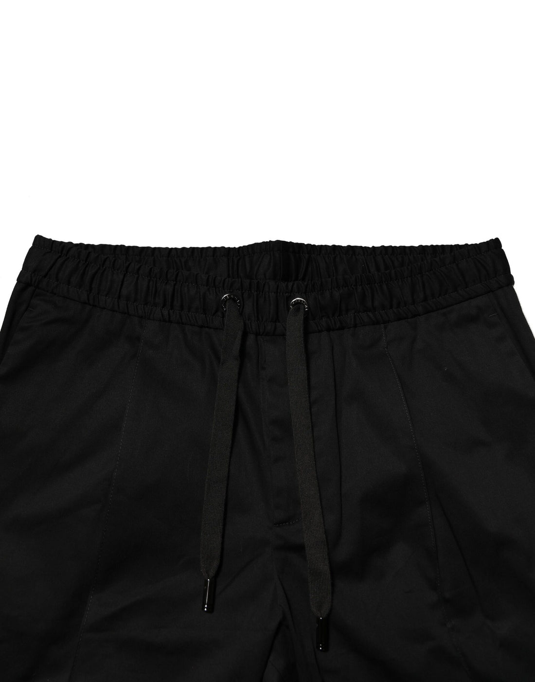 Dolce & Gabbana Black Cotton Mid Waist Jogger Pants