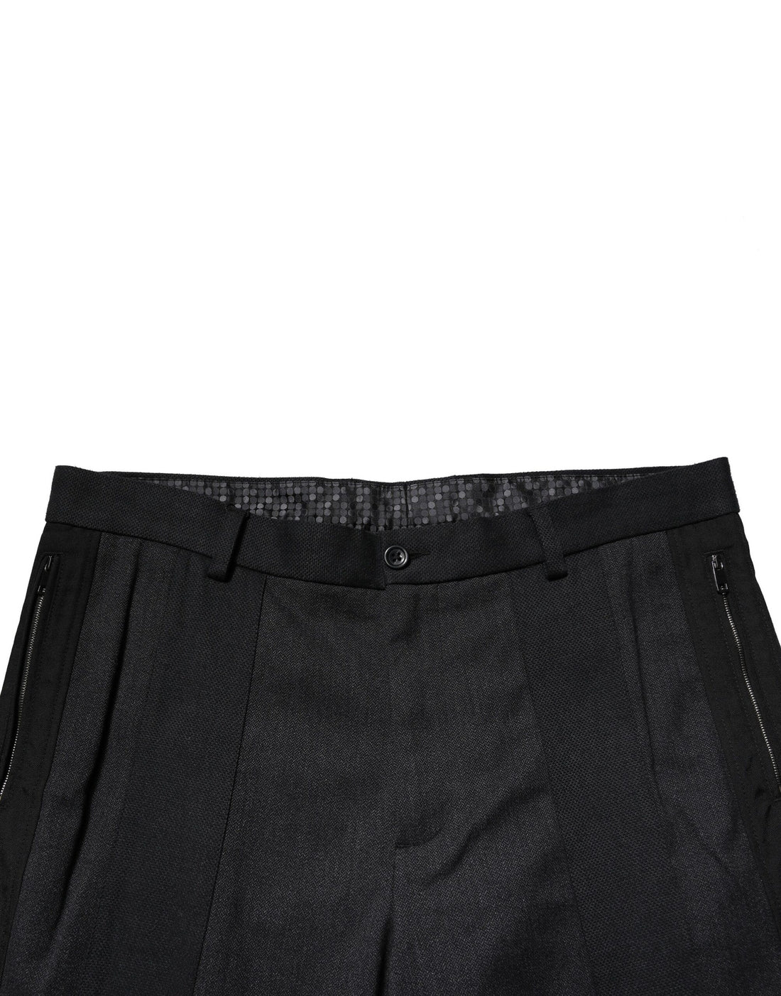 Dolce & Gabbana Black Cotton Dress Slim Formal Pants