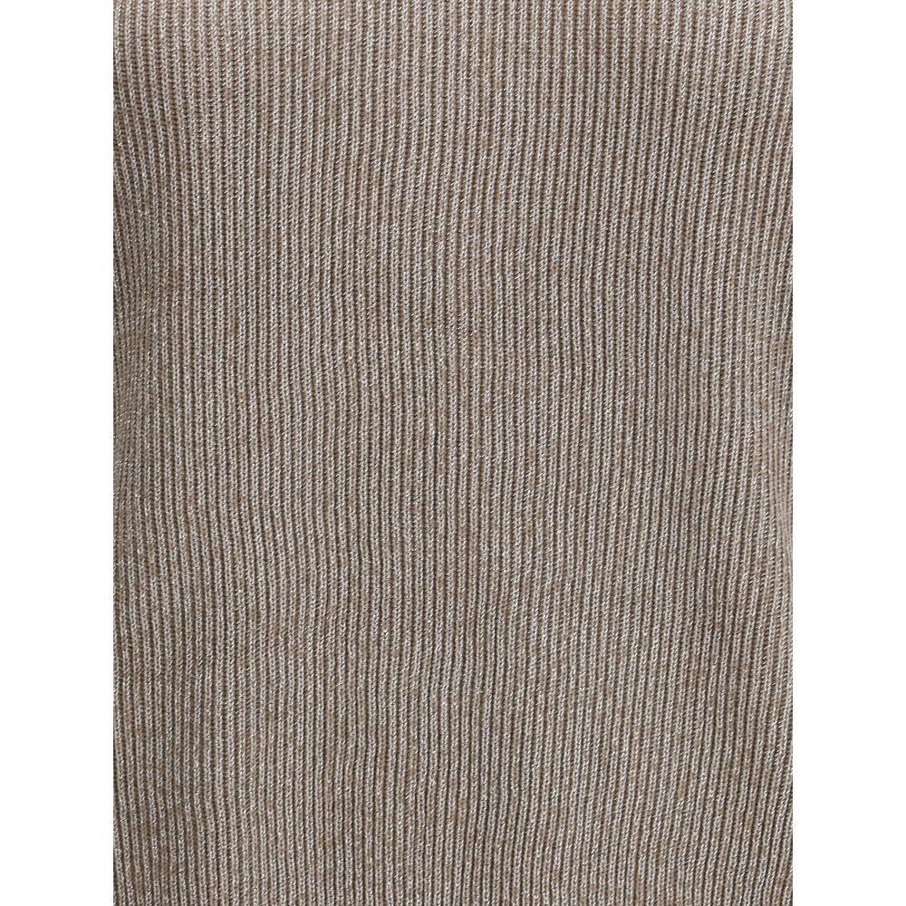 Brunello Cucinelli Beige Cotton Sweatshirt