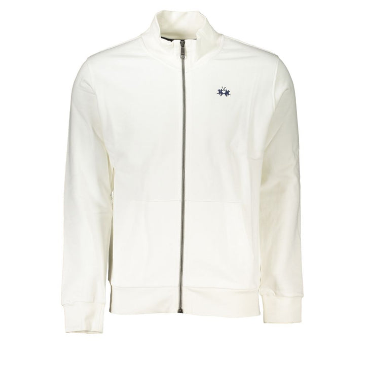 La Martina Bianco Cotton Men Sweatshirt