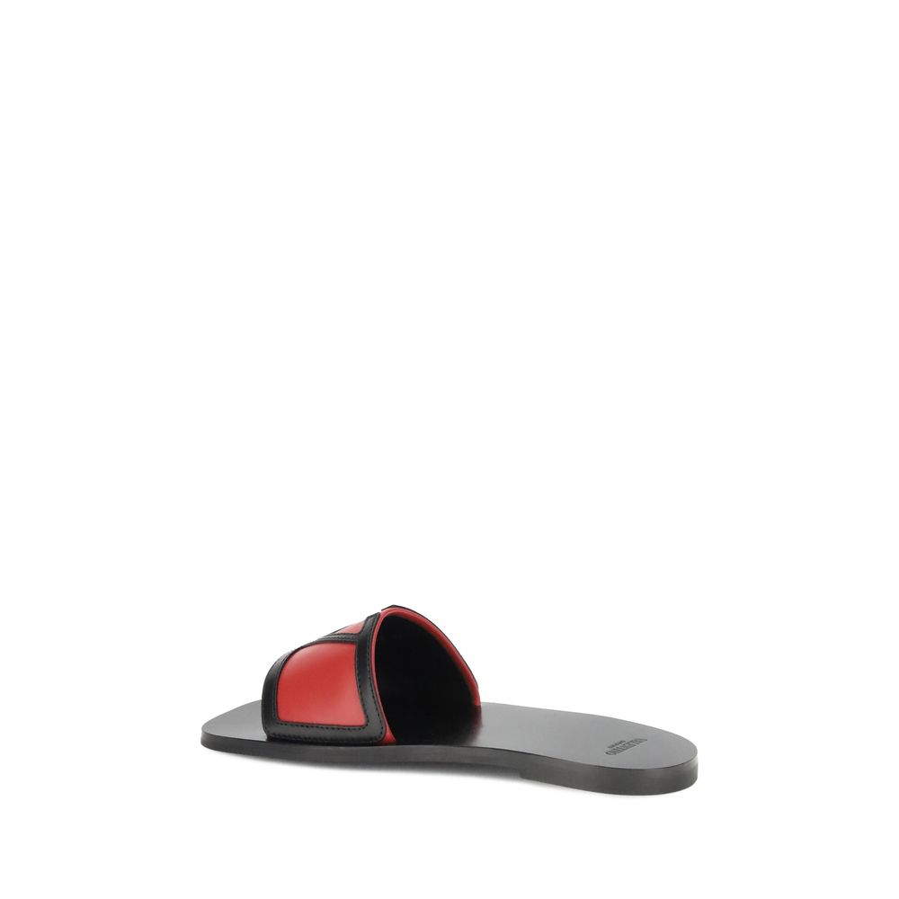 Valentino Garavani Multicolor Calf Leather Bos Taurus Sandals