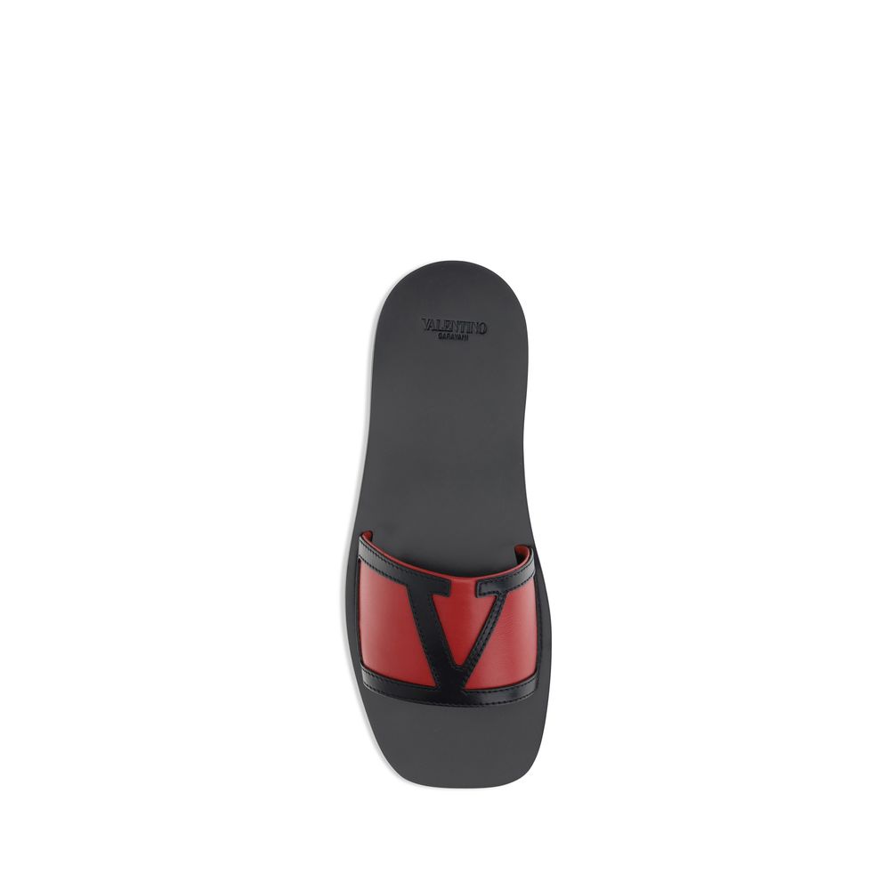 Valentino Garavani Multicolor Calf Leather Bos Taurus Sandals