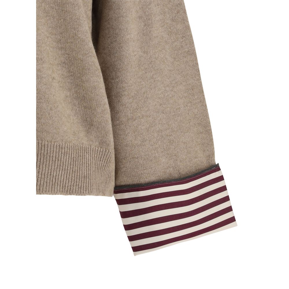 Brunello Cucinelli Beige Cashmere Cashmere Sweater