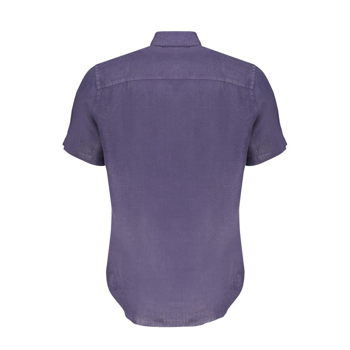 North Sails Blu Linen Men's Shirt