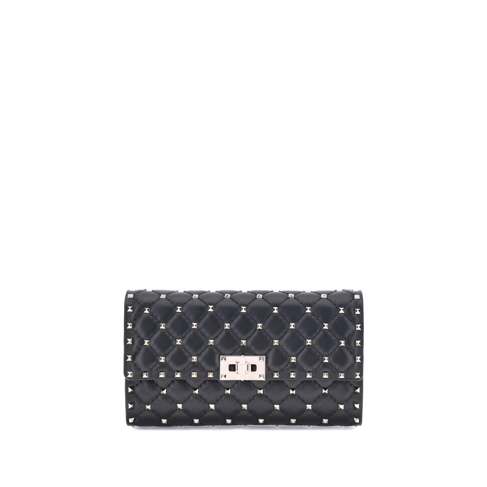Valentino Garavani Black Lamb Ovis Aries Aries Shoulder Bag