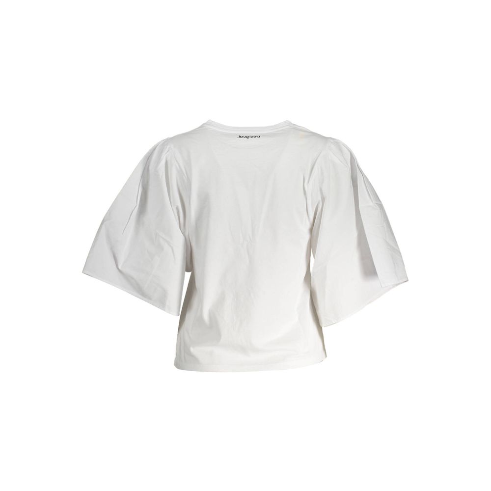 Desigual White Cotton Women Top