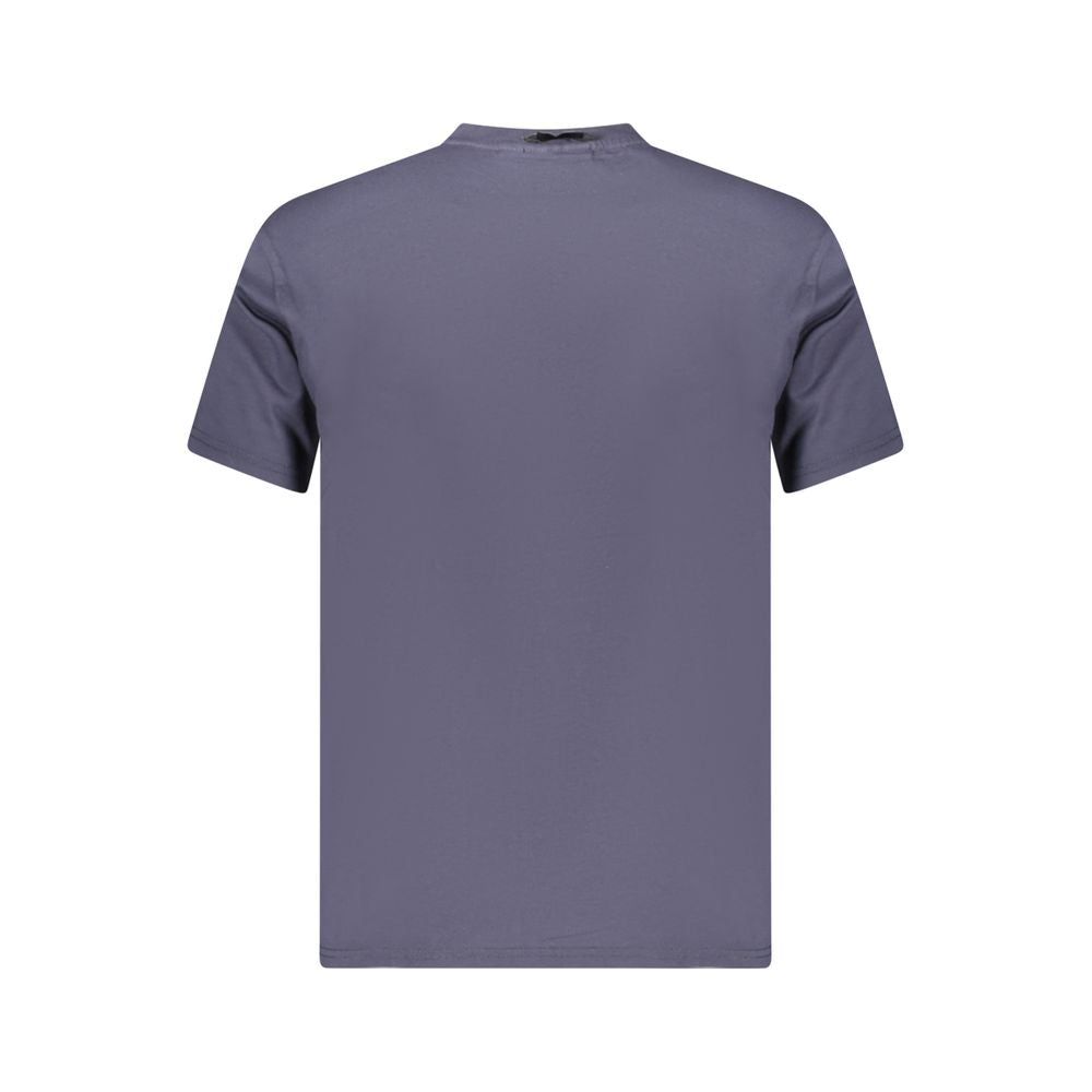Napapijri Blue Organic Cotton Men T-Shirt