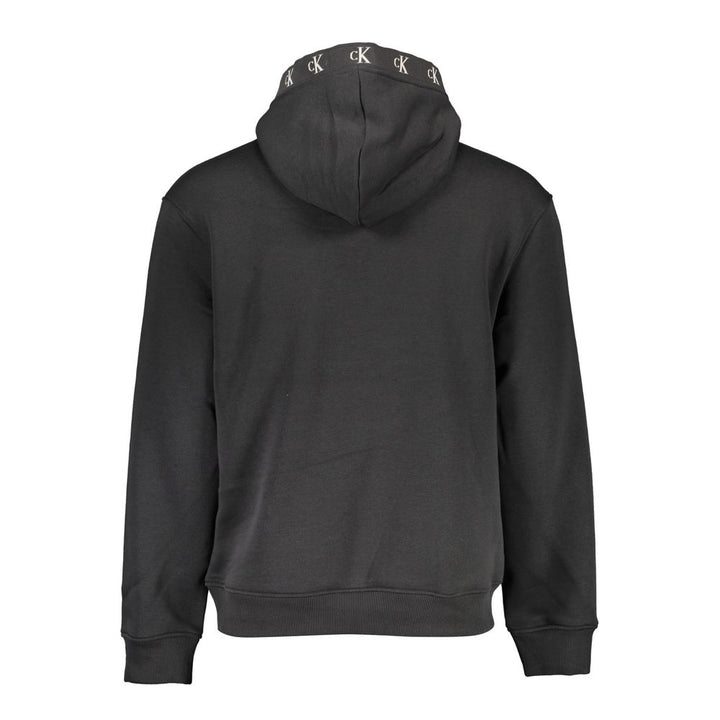 Calvin Klein Black Cotton Men's Sweatshirt with Hood