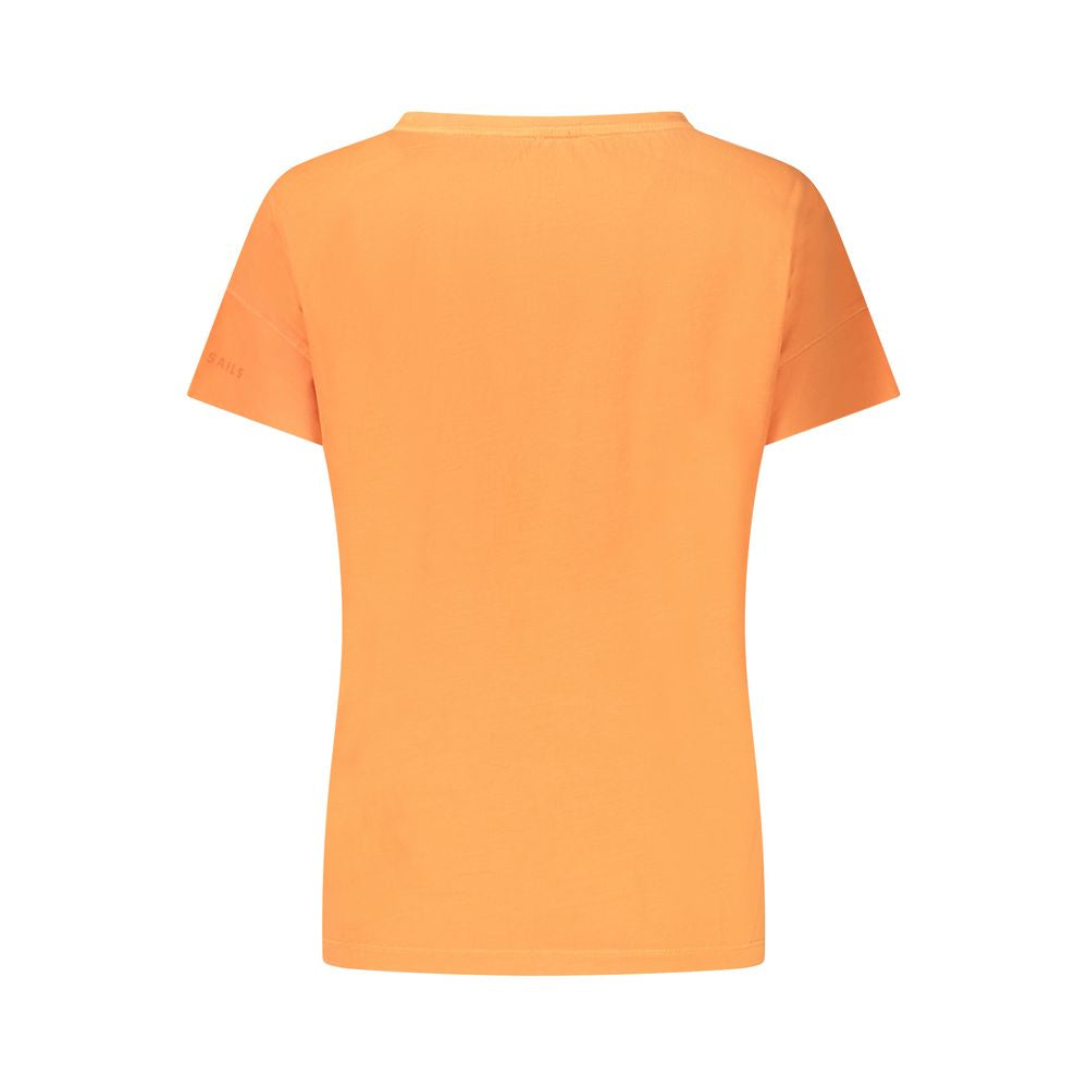 North Sails Arancione Cotton Women T-Shirt