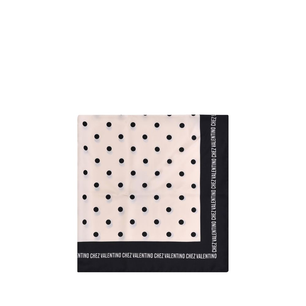 Valentino Garavani Black Silk Scarf