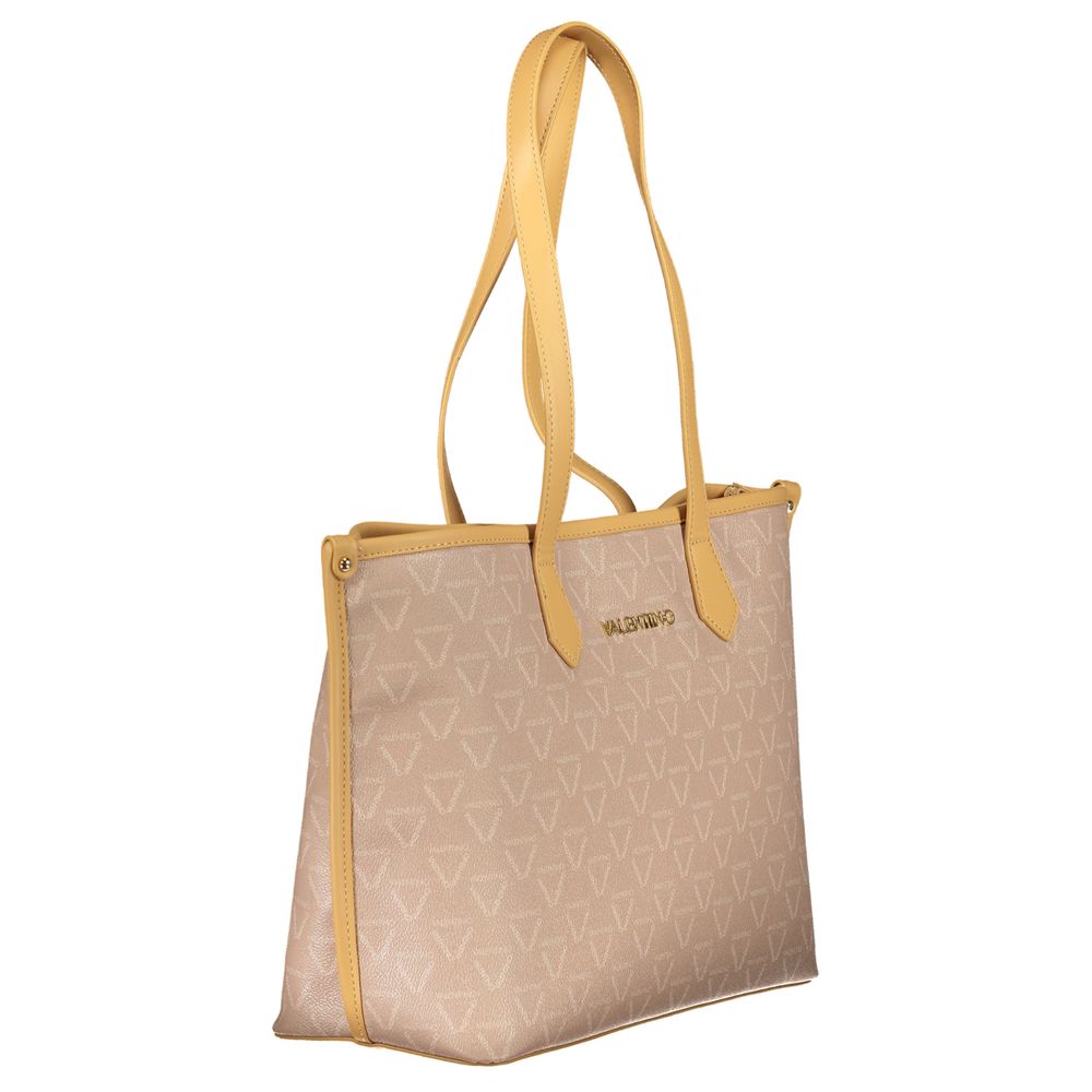 Mario Valentino Beige Polyurethane Women Shoulder Bag