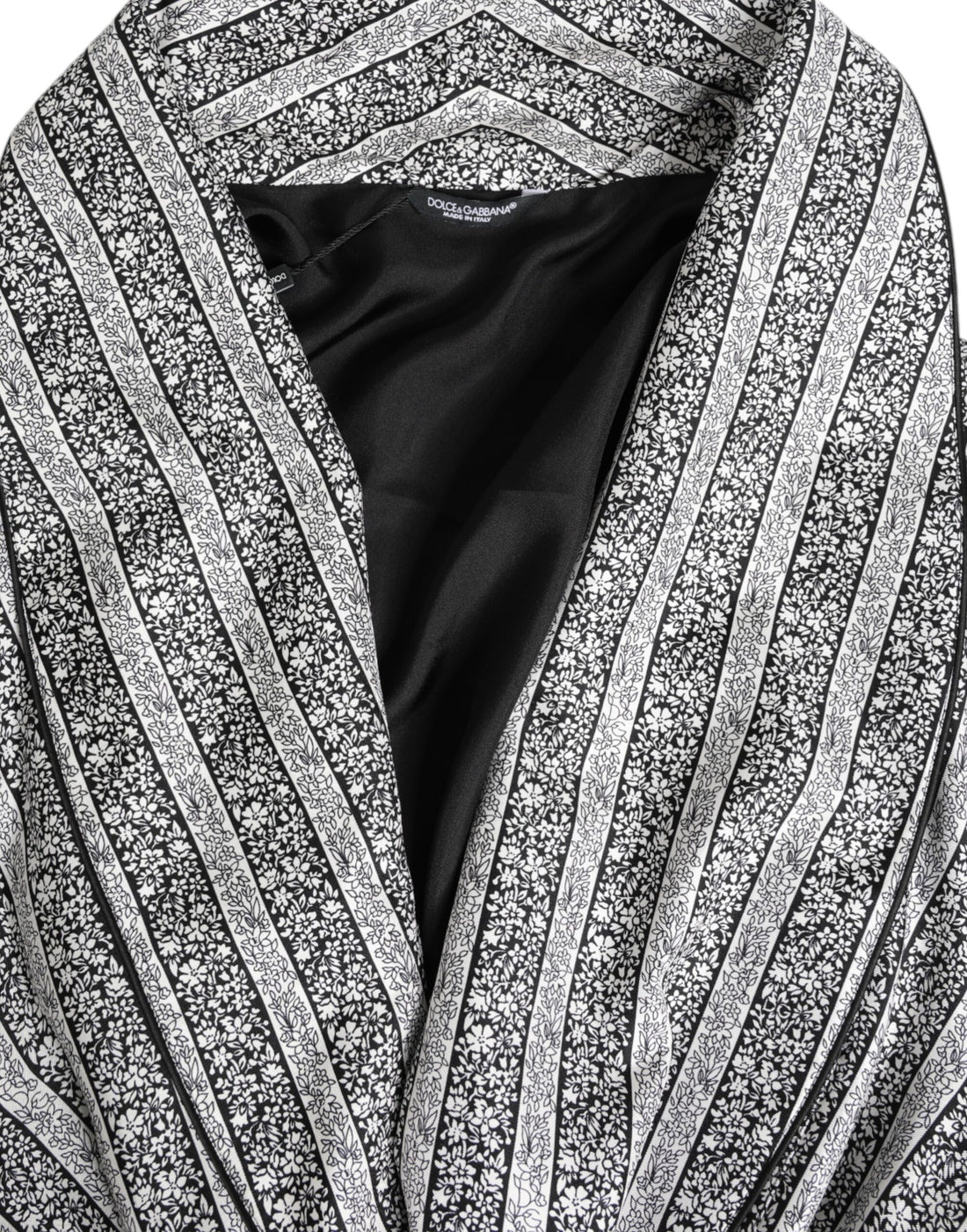 Dolce & Gabbana Multicolor Floral Robe Coat Wrap Jacket