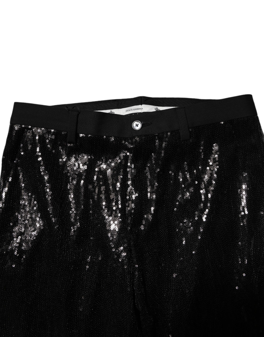 Dolce & Gabbana Black Sequined Embellishment Pants