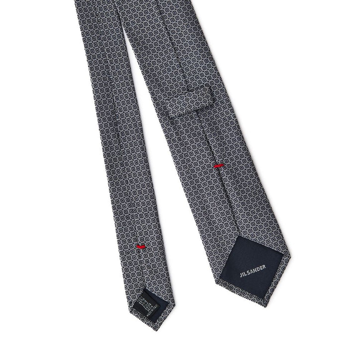 Jil Sander Gray Silk Ty