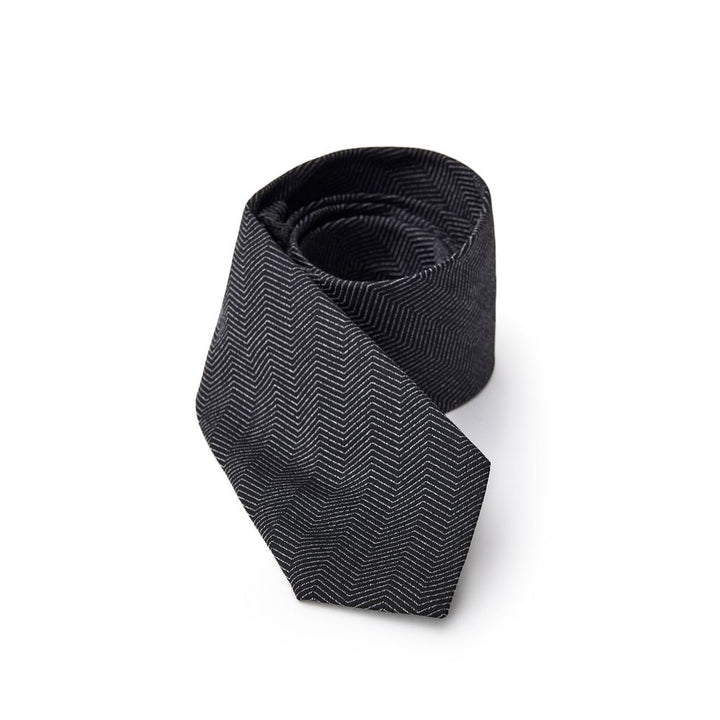 Jil Sander Black Silk Ty