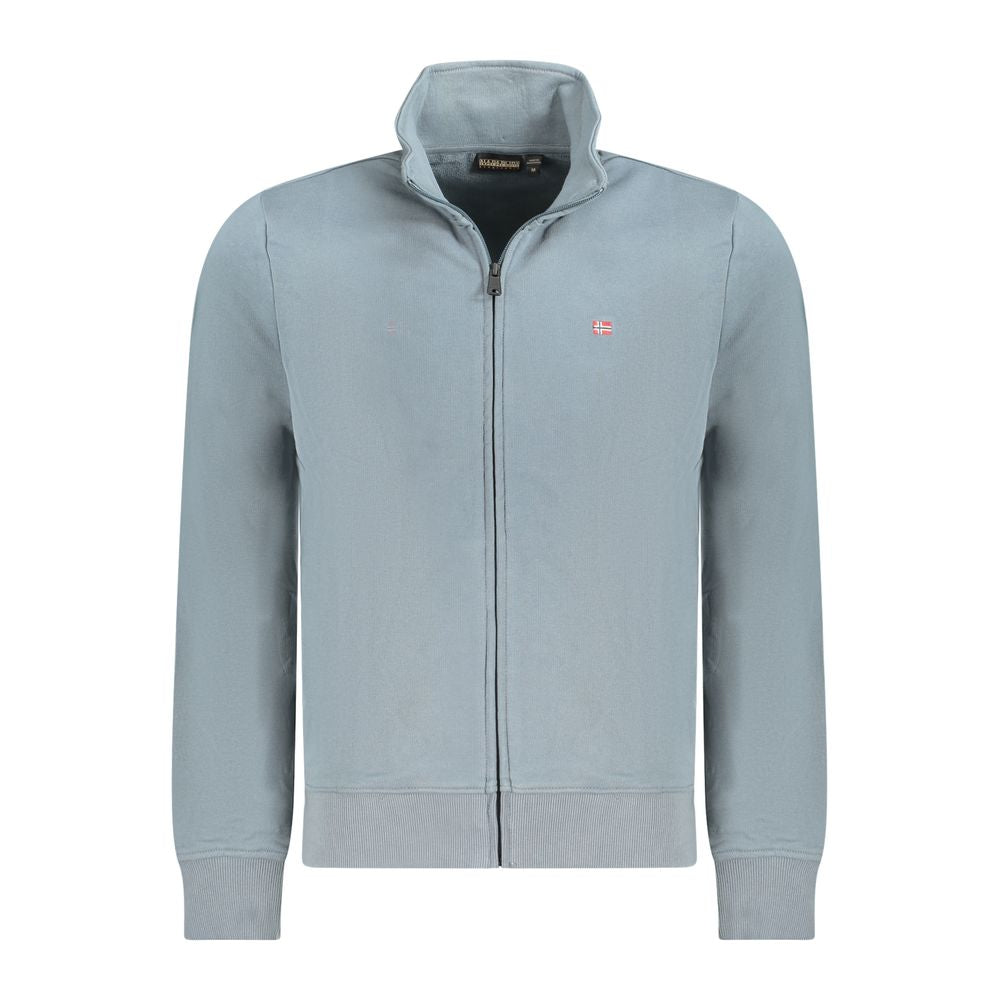 Napapijri Grigio Cotton Men Sweatshirt