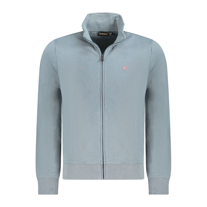 Napapijri Grigio Cotton Men Sweatshirt