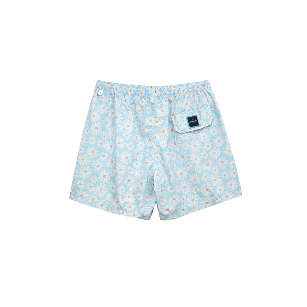 Gran Sasso Blue Polyester Swim Short