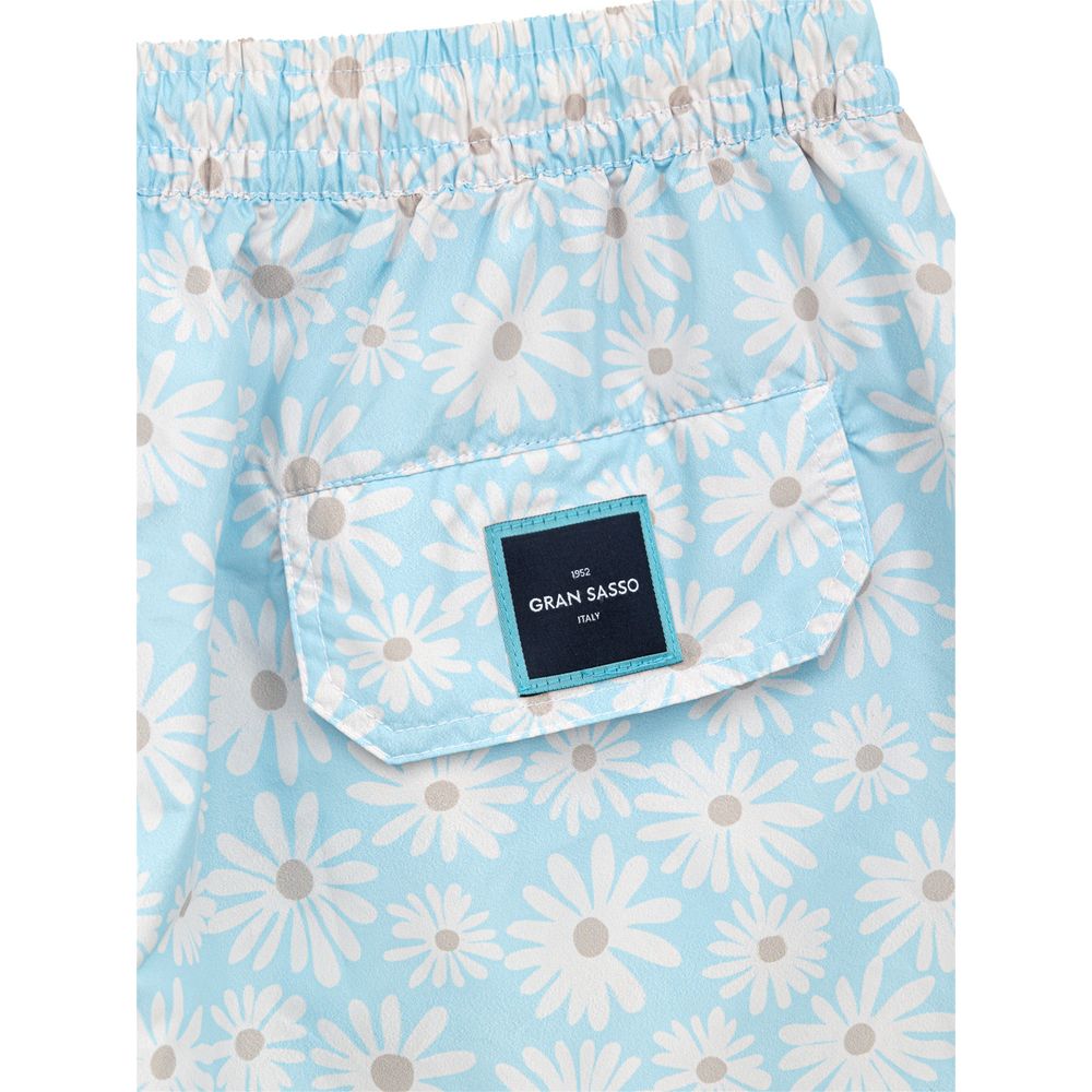 Gran Sasso Blue Polyester Swim Short