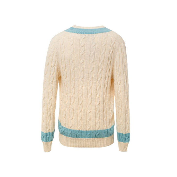 Gran Sasso White Cotton Sweater