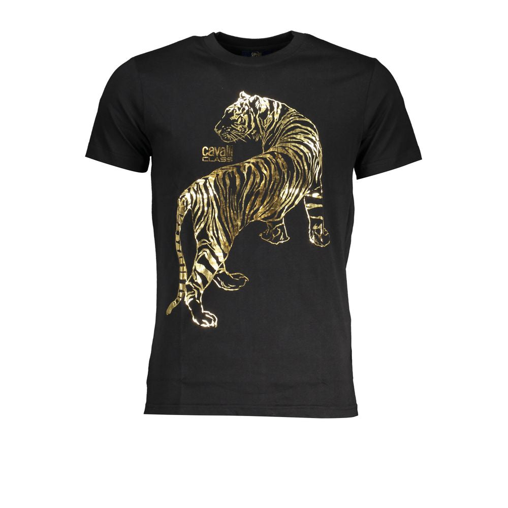 Cavalli Class Black Cotton Men's T-Shirt
