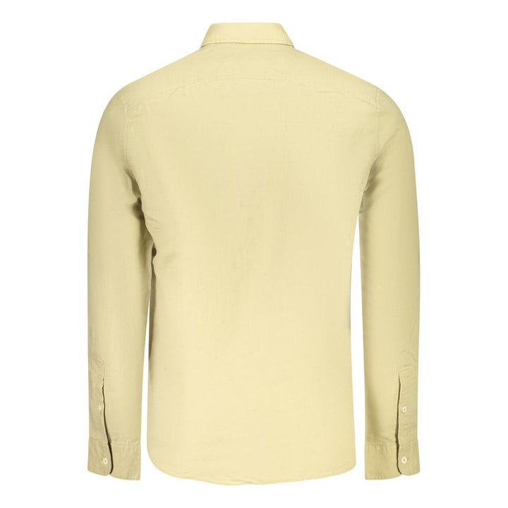Timberland Beige Linen Men Shirt