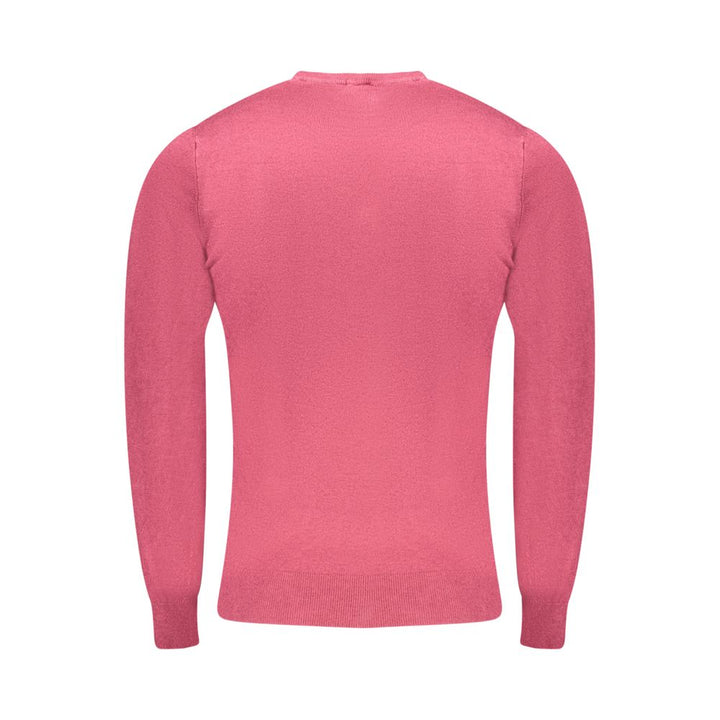 Cavalli Class Rosso Viscose Men Sweater