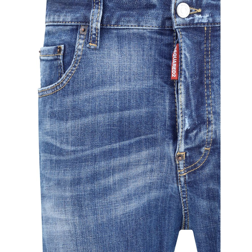 Dsquared² Blue Cotton Skinny Jeans