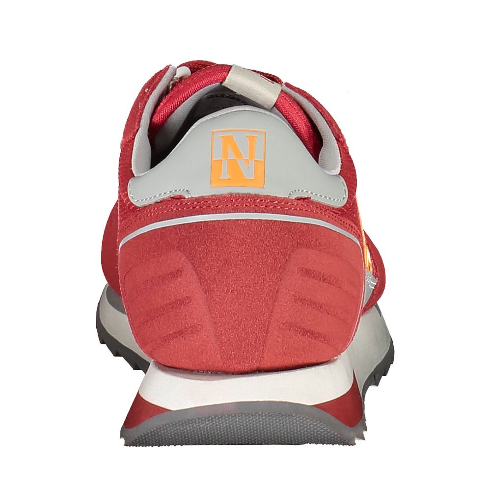 Napapijri Red Polyurethane Men Sneaker