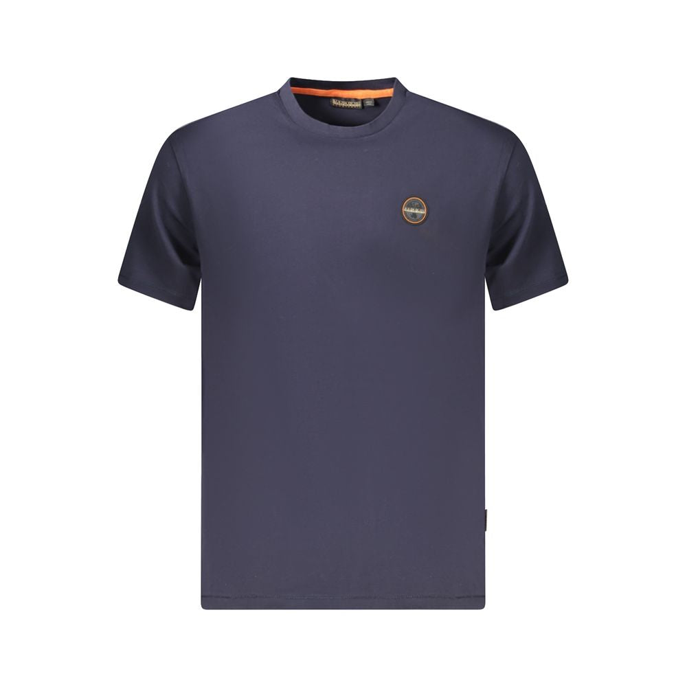 Napapijri Blu Organic Cotton Men T-Shirt
