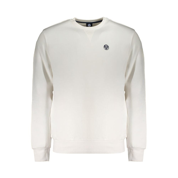 North Sails White Cotton Men Sweatshirt