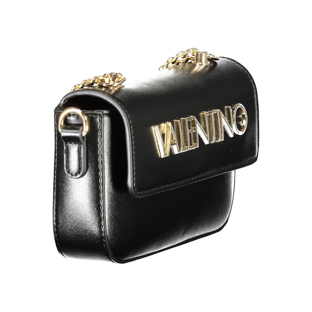 Mario Valentino Nero Polyurethane Women Shoulder Bag