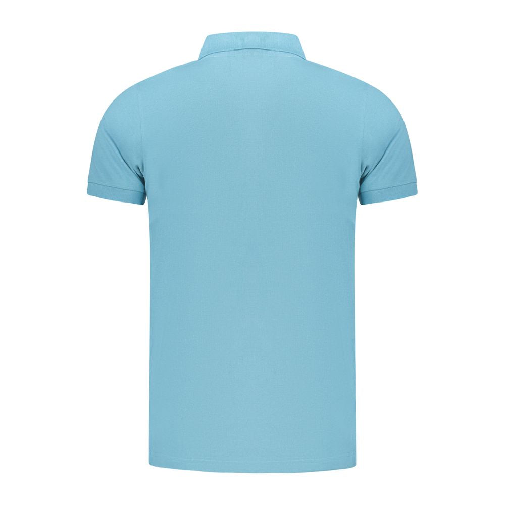 Norway 1963 Azzurro Cotton Mens Polo