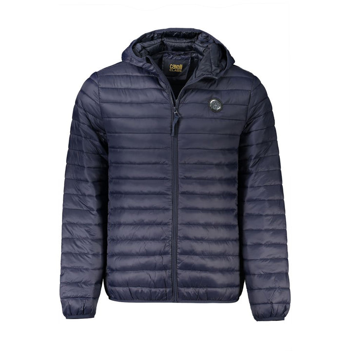 Cavalli Class Blue Polyamide Jacket