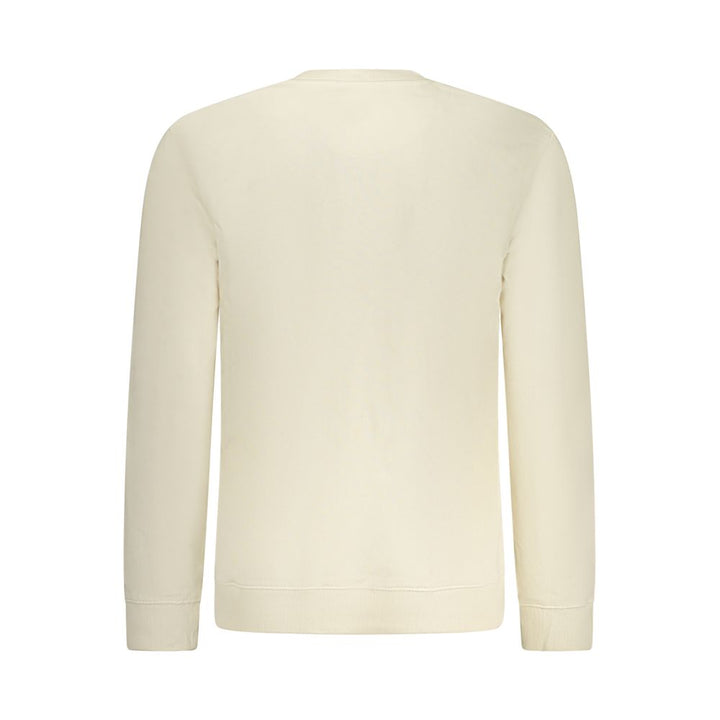 Lee Beige Cotton Men Sweatshirt