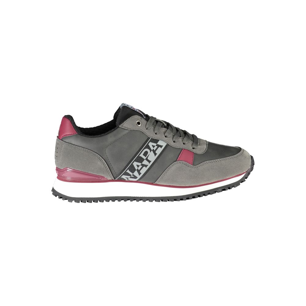 Napapijri Grigio Polyurethane Men Sneaker