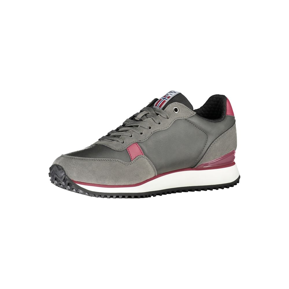 Napapijri Grigio Polyurethane Men Sneaker