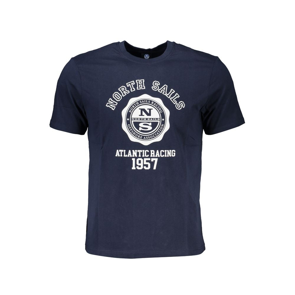 North Sails Blue Cotton Men's T-Shirt