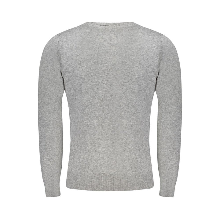 Cavalli Class Grigio Viscosa Men's Sweater