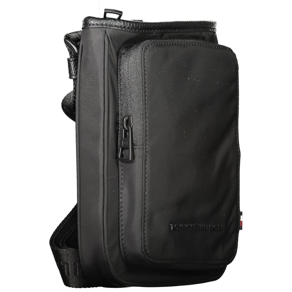 Tommy Hilfiger Black Polyester Men's Shoulder Bag
