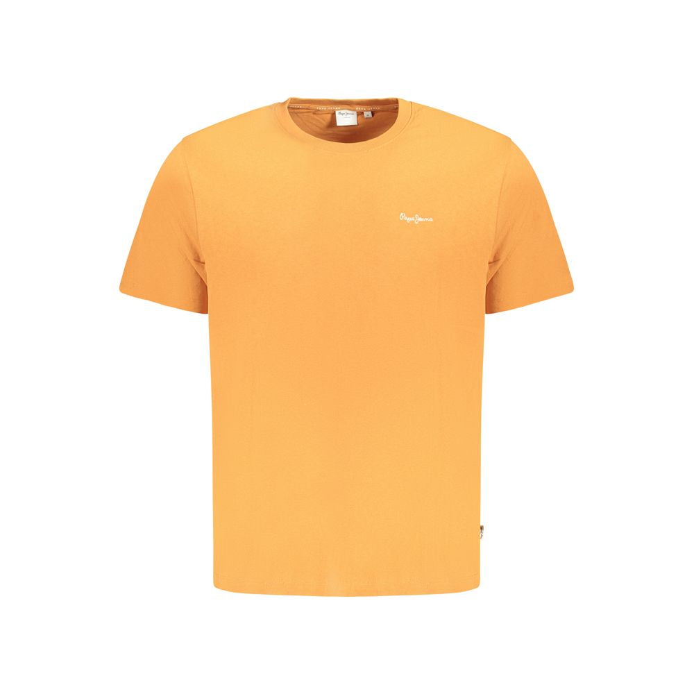 Pepe Jeans Arancione Cotton Men T-Shirt