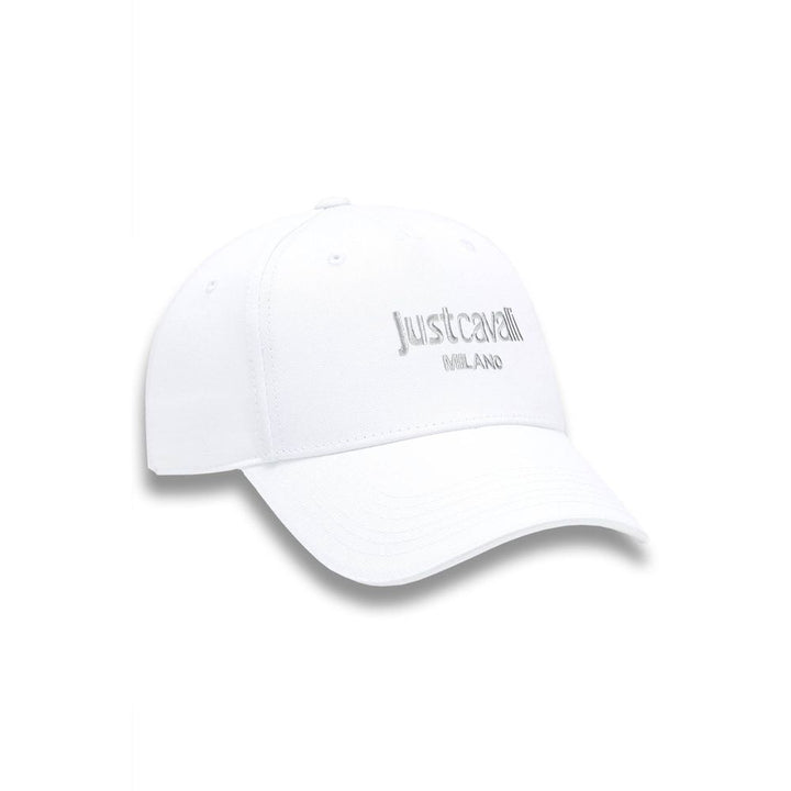 Just Cavalli White Cotton Mens Cap
