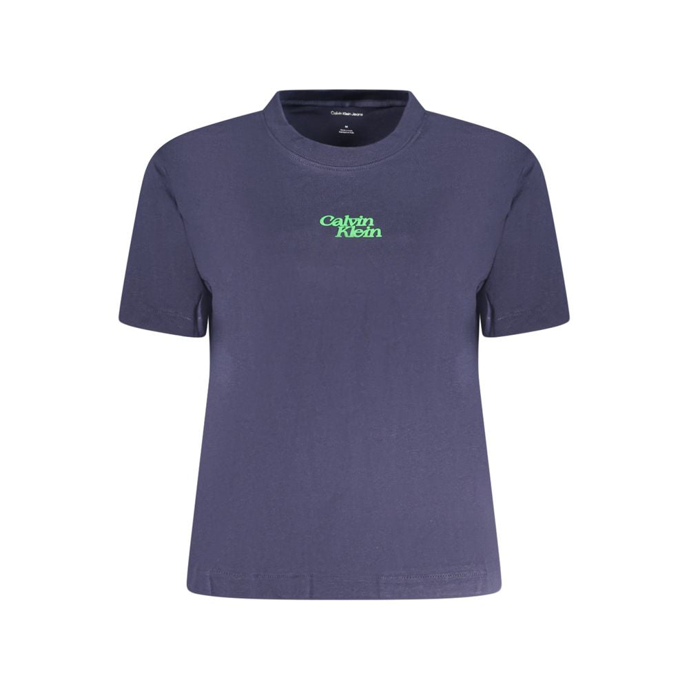 Calvin Klein Blue Cotton Women T-Shirt