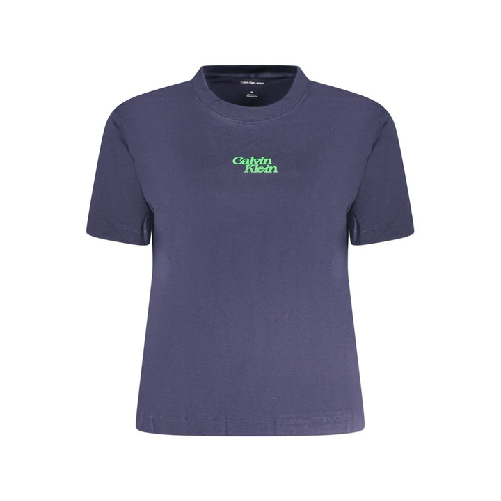 Calvin Klein Blue Cotton Women T-Shirt