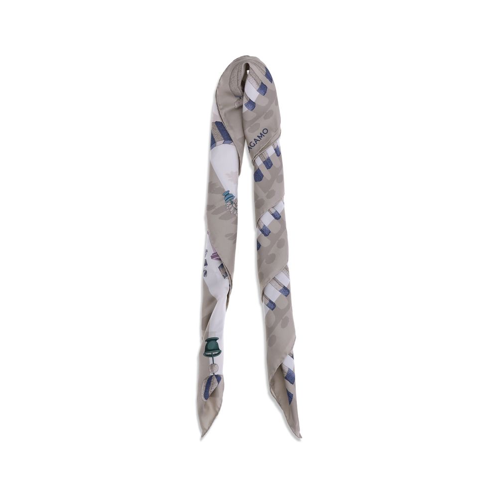 Ferragamo Multicolor Silk Scarf